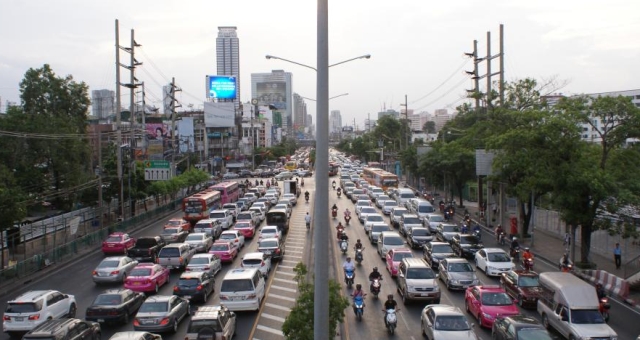 Verkehrschaos in Bangkok Phuket