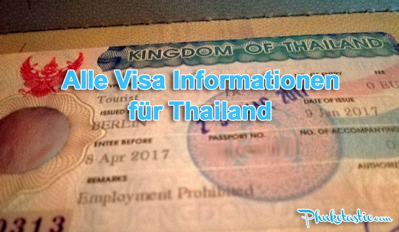 Alle Visa Informationen für Thailand